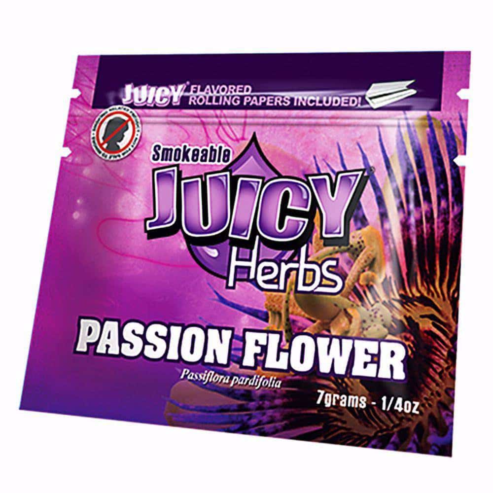 JUICY HERBS PASSION FLOWER 7 G (PASSIFLORA INCARNATA) - Smoke Shop Wholesale. Done Right.