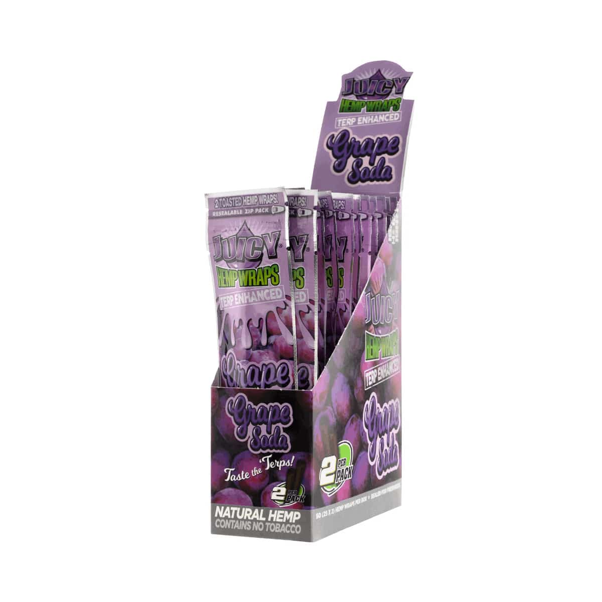 Juicy Jay’s Terp Enhanced Grape Soda Jam Wraps - Smoke Shop Wholesale. Done Right.