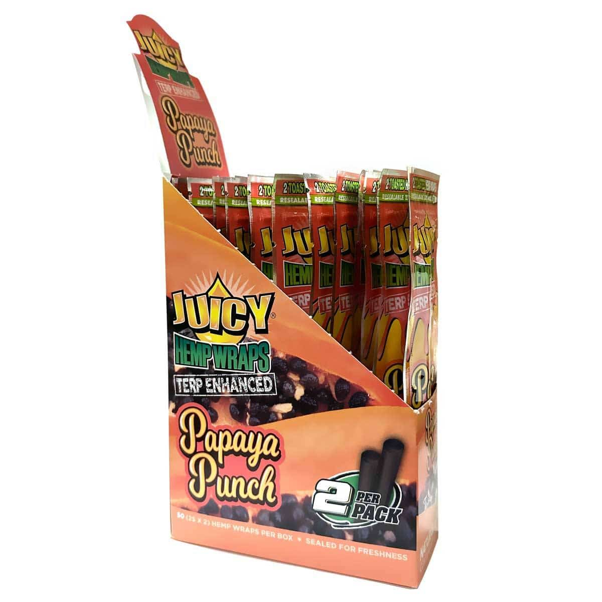 Juicy Jay’s Terp Enhanced Papaya Wraps - Smoke Shop Wholesale. Done Right.