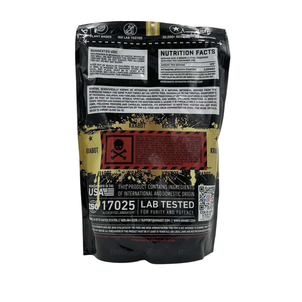 KRABOT GOLD BALI 1 KILO PREMIUM KRATOM POWDER - Smoke Shop Wholesale. Done Right.