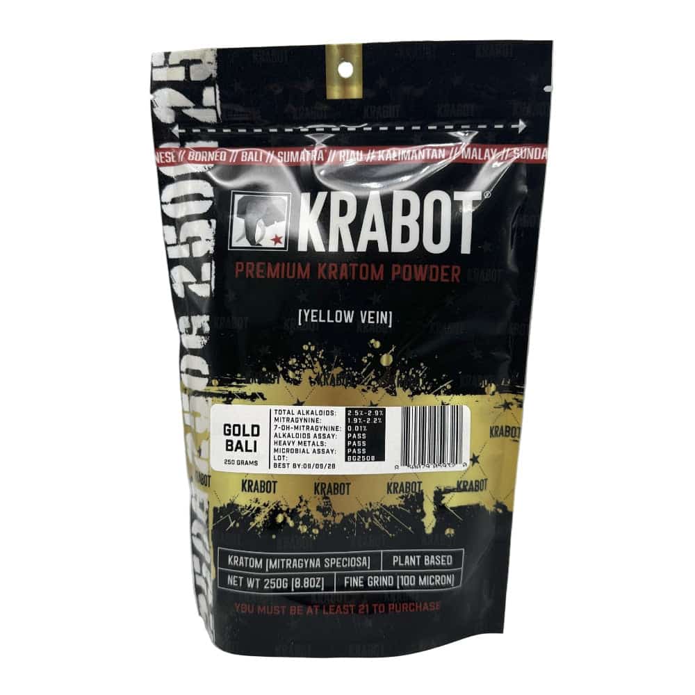 KRABOT GOLD BALI 250G PREMIUM KRATOM POWDER - Smoke Shop Wholesale. Done Right.