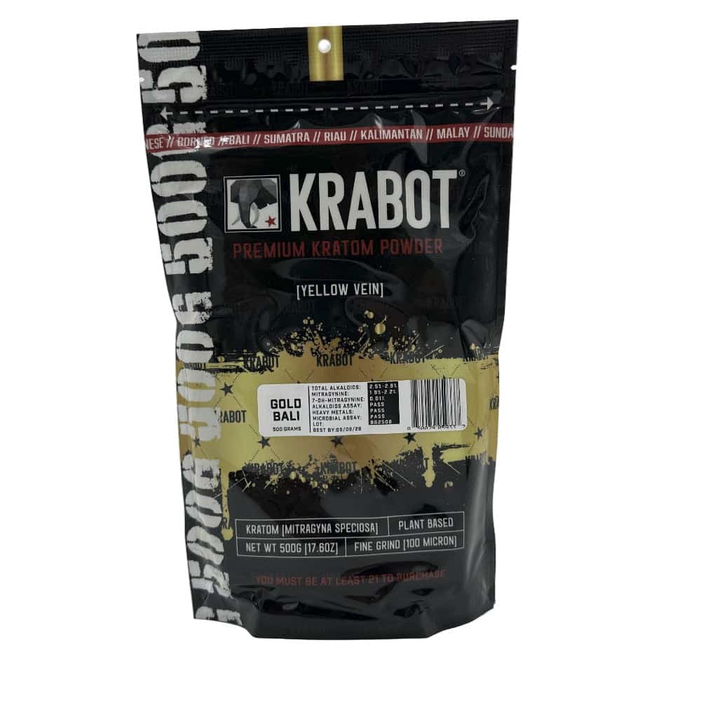 KRABOT GOLD BALI 500G PREMIUM KRATOM POWDER - Smoke Shop Wholesale. Done Right.