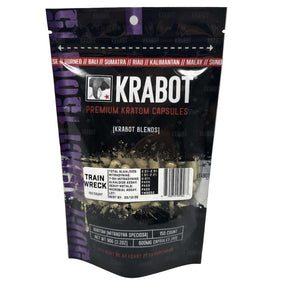 KRABOT TRAIN WRECK 150CT PREMIUM KRATOM CAPSULES - Smoke Shop Wholesale. Done Right.