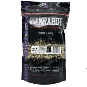 KRABOT TRAIN WRECK 750CT PREMIUM KRATOM CAPSULES - Smoke Shop Wholesale. Done Right.