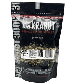 KRABOT WHITE MAENG DA 300CT PREMIUM KRATOM CAPSULES - Smoke Shop Wholesale. Done Right.