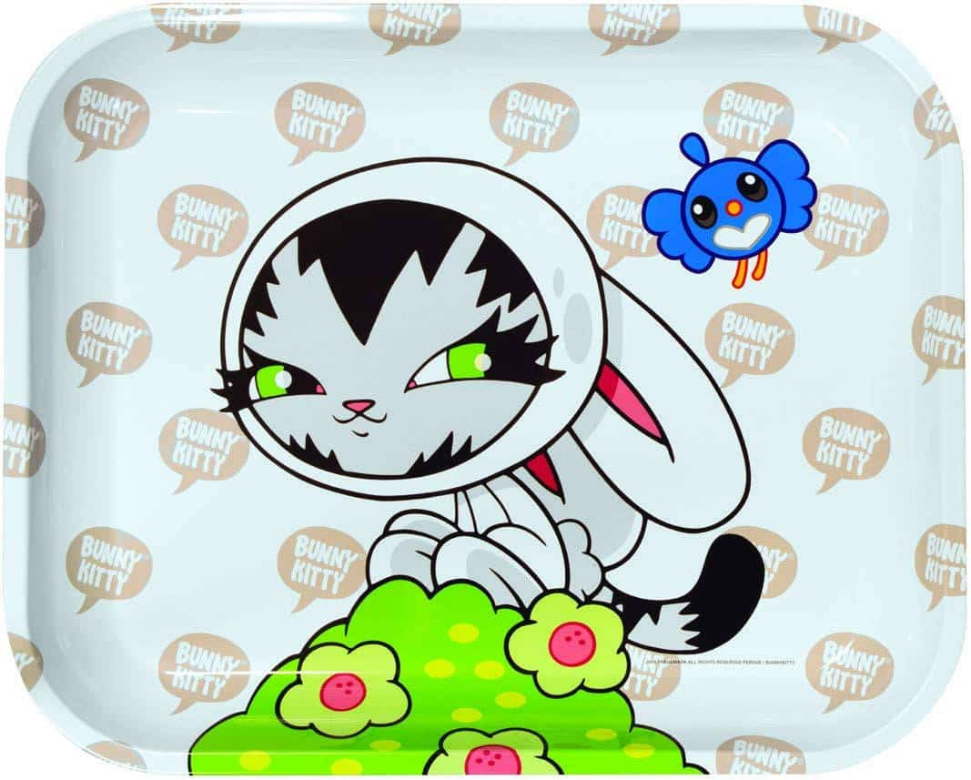 LARGE RAW ROLLING TRAY BUNNY KITTY ***ARTIST SERIES*** - Smoke Shop Wholesale. Done Right.