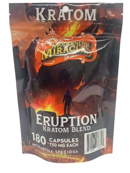 Modern Day Miracles Space Blends-Eruption Maeng Da Kratom Bali Blend 180ct Capsules - Smoke Shop Wholesale. Done Right.