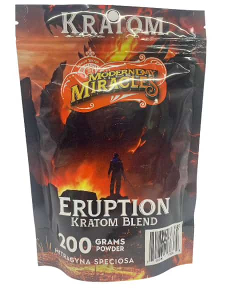 Modern Day Miracles Space Blends-Eruption Maeng Da Kratom Bali Blend 200 Gram Powder - Smoke Shop Wholesale. Done Right.