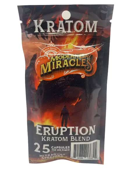 Modern Day Miracles Space Blends-Eruption Maeng Da Kratom Bali Blend 25ct Capsules - Smoke Shop Wholesale. Done Right.