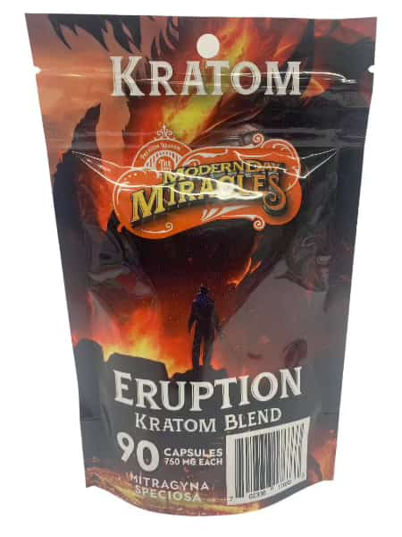 Modern Day Miracles Space Blends-Eruption Maeng Da Kratom Bali Blend 90ct Capsules - Smoke Shop Wholesale. Done Right.