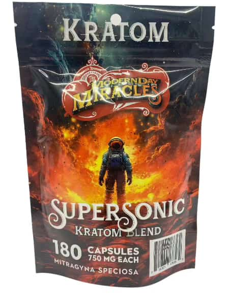 Modern Day Miracles Space Blends- Supersonic Red Kratom Borneo Blend 180ct Capsules - Smoke Shop Wholesale. Done Right.