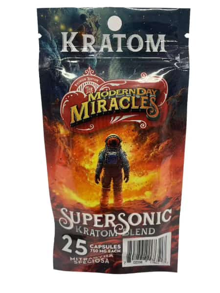 Modern Day Miracles Space Blends- Supersonic Red Kratom Borneo Blend 25ct Capsules - Smoke Shop Wholesale. Done Right.