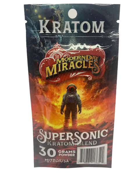 Modern Day Miracles Space Blends- Supersonic Red Kratom Borneo Blend 30 Gram Powder - Smoke Shop Wholesale. Done Right.