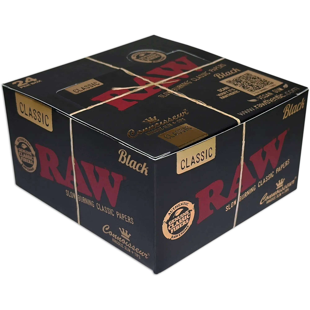 RAW BLACK KING SIZE CONNOISSEUR PAPERS - Smoke Shop Wholesale. Done Right.