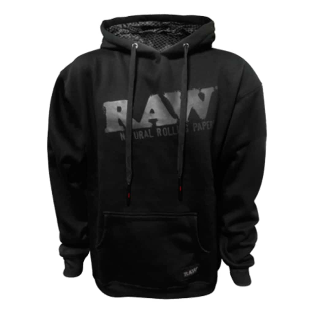 RAW Black Pullover Hoodie - Smoke Shop Wholesale. Done Right.