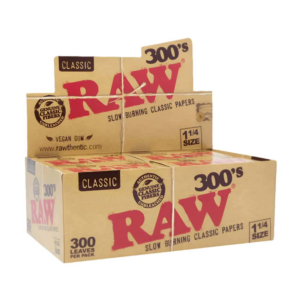 RAW Classic Creaseless 1 1/4 300’s - Smoke Shop Wholesale. Done Right.