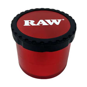 RAW G LIFE CLEAR VIEW GRINDER RED - Smoke Shop Wholesale. Done Right.