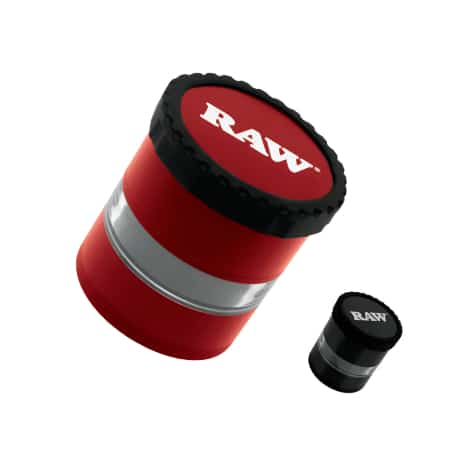 RAW G LIFE CLEAR VIEW GRINDER RED - Smoke Shop Wholesale. Done Right.