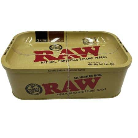 RAW MUNCHIES BOX W/ TRAY LID - Smoke Shop Wholesale. Done Right.