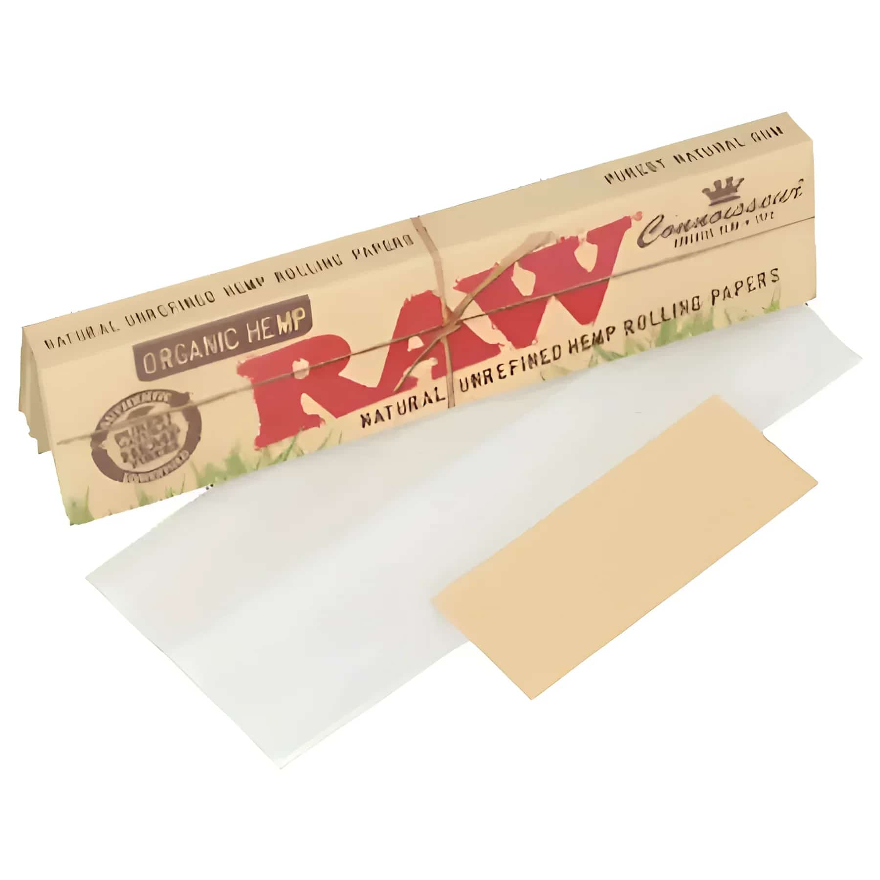 RAW Organic Hemp Connoisseur Kingsize Slim + Tips - Smoke Shop Wholesale. Done Right.