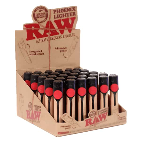 RAW Phoenix Tan Lighter 30 CT DISPLAY - Smoke Shop Wholesale. Done Right.