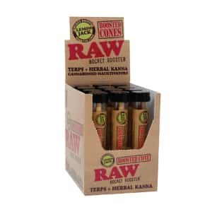 RAW ROCKET BOOSTER TERP INFUSED CONE LEMON JACK FLAVOR 12 CT DISPLAY - Smoke Shop Wholesale. Done Right.