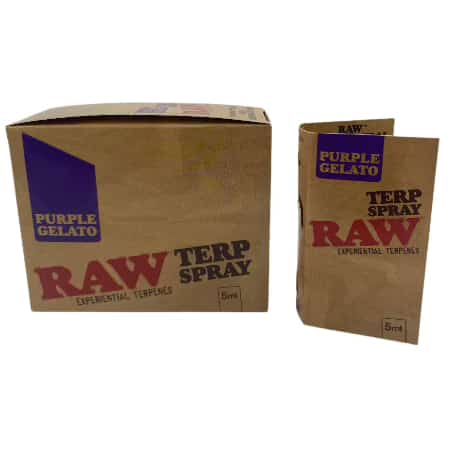 RAW TERPINE SPRAYS PURPLE GELATO 8 CT DISPLAY - Smoke Shop Wholesale. Done Right.