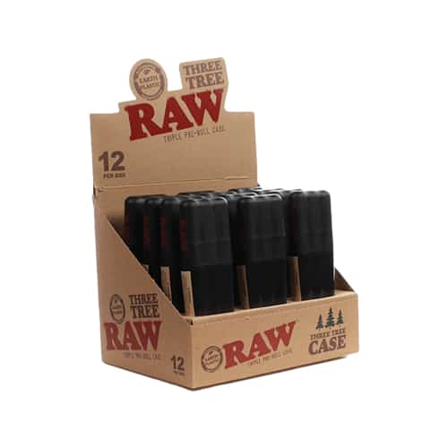 RAW Three Tree Case for Cones 12 ct Display - Smoke Shop Wholesale. Done Right.