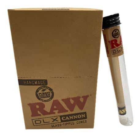 RAW X LUXE GLASS TIP KING SIZE CANNON 12 CT DISPLAY - Smoke Shop Wholesale. Done Right.