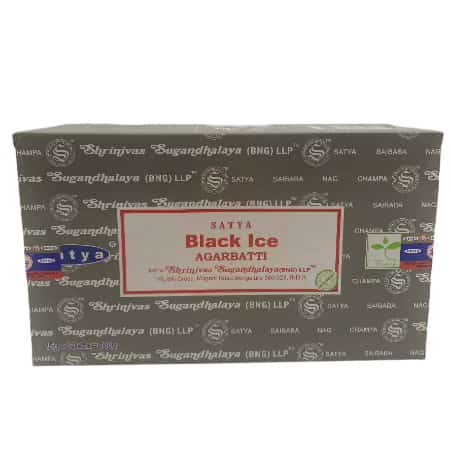 Satya 15g Black Ice Incense Sticks 12 ct Box - Smoke Shop Wholesale. Done Right.