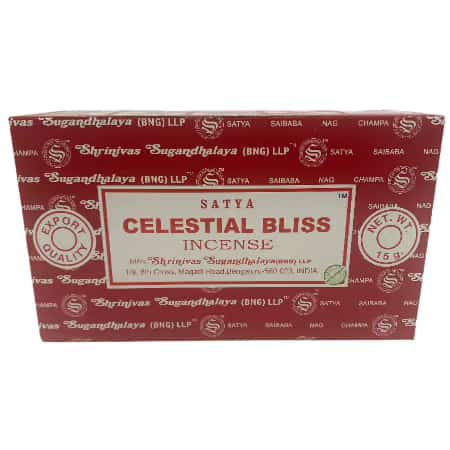 Satya 15g Celestial Bliss Incense Sticks 12 CT Box - Smoke Shop Wholesale. Done Right.