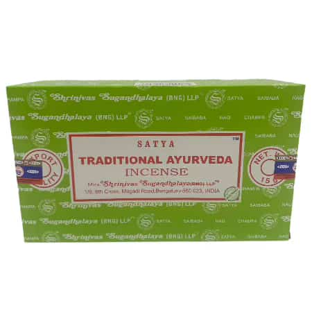 Satya 15g Traditional Ayurveda Incense Sticks 12 CT Box - Smoke Shop Wholesale. Done Right.