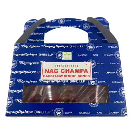 Satya Nag Champa Back Flow Cones Incense 6 CT - Smoke Shop Wholesale. Done Right.