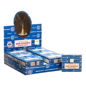 Satya Nag Champa Cone Incense 12 CT - Smoke Shop Wholesale. Done Right.