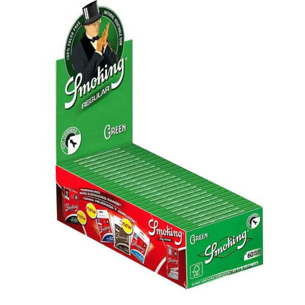 SMOKING BRAND GREEN S/W #8 PAPERS 50 CT BOX 60 LBP *** CLOSEOUT *** - Smoke Shop Wholesale. Done Right.