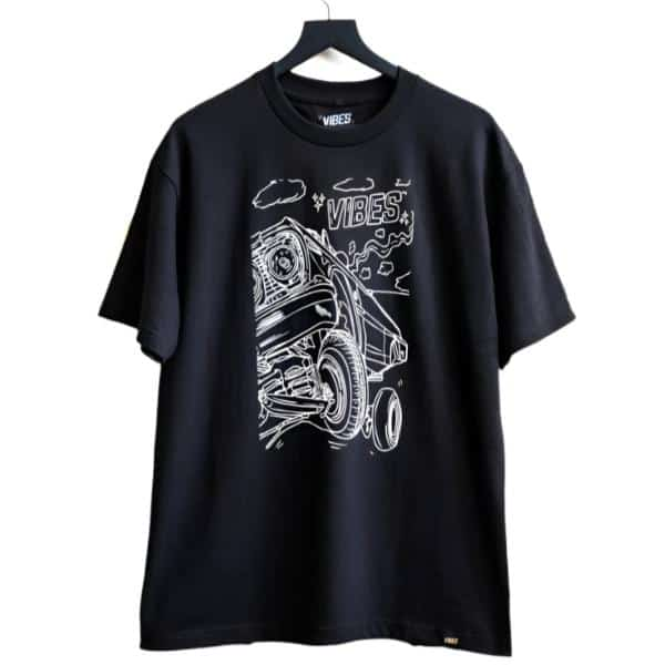 VIBES Black Bendin’ Corners T-Shirt 2X-Large - Smoke Shop Wholesale. Done Right.