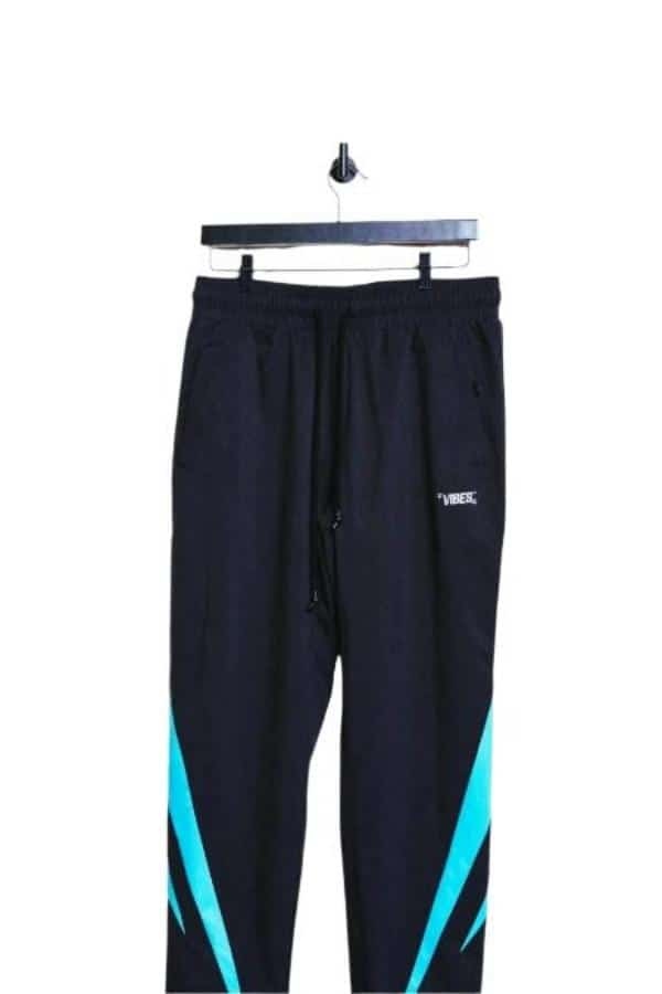 VIBES Black Electric Wind Breaker Jogging Pants 2X-Large - Smoke Shop Wholesale. Done Right.