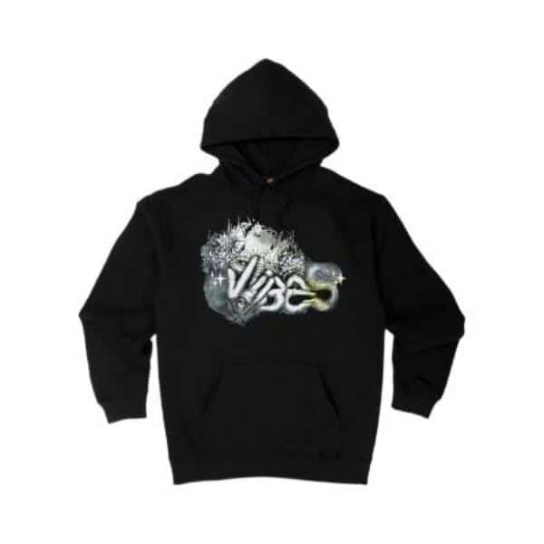 VIBES Black Sign Language Hoodie Large - Smoke Shop Wholesale. Done Right.