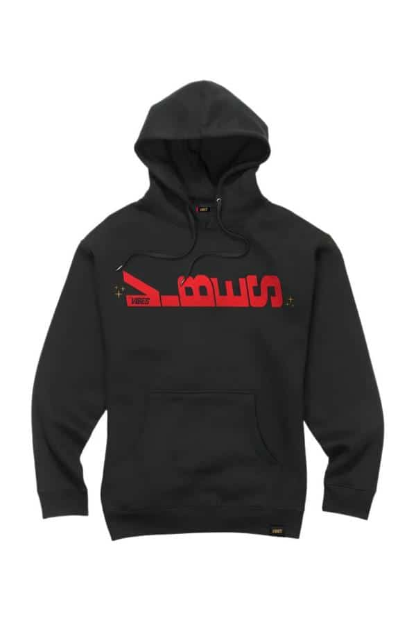 VIBES Black Sittin Sideways Hoodie X-Large - Smoke Shop Wholesale. Done Right.