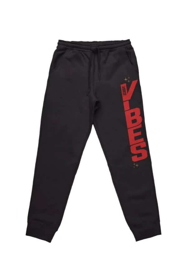 VIBES Black Sittin Sideways Sweatpants 2X-Large - Smoke Shop Wholesale. Done Right.