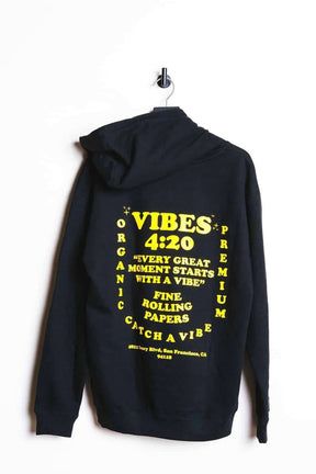 VIBES Black Starts With Vibe Hoodie Large - Smoke Shop Wholesale. Done Right.