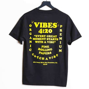 VIBES Black Starts With Vibe T-Shirt 2X-Large - Smoke Shop Wholesale. Done Right.