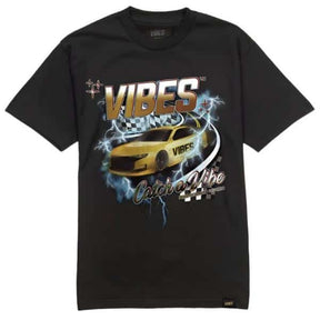 VIBES Black Stock Car T-Shirt 2X-Large - Smoke Shop Wholesale. Done Right.