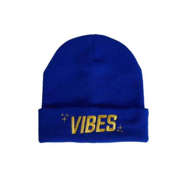 VIBES Blue Beanie - Smoke Shop Wholesale. Done Right.