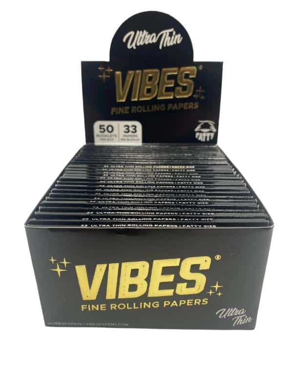 Vibes King Size Fatty Ultra Thin Rolling Papers 50ct Box 33 LPB - Smoke Shop Wholesale. Done Right.