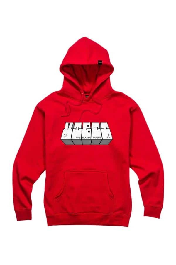 VIBES Red Block Hoodie Large - Smoke Shop Wholesale. Done Right.