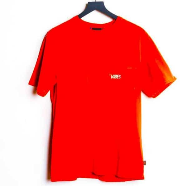 VIBES Red Vibe Tribe Pocket T-Shirt X-Large - Smoke Shop Wholesale. Done Right.