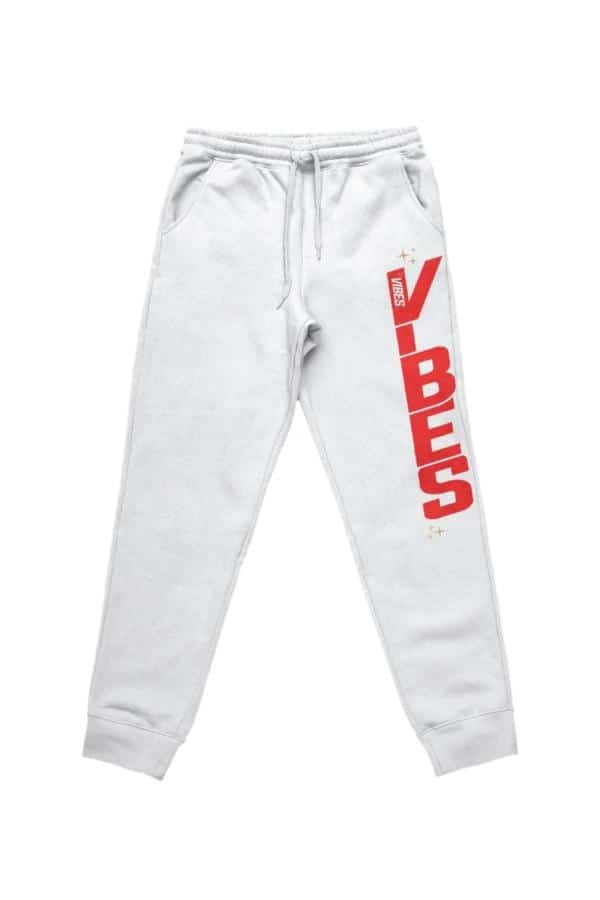 VIBES White Sittin Sideways Sweatpants 2X-Large - Smoke Shop Wholesale. Done Right.