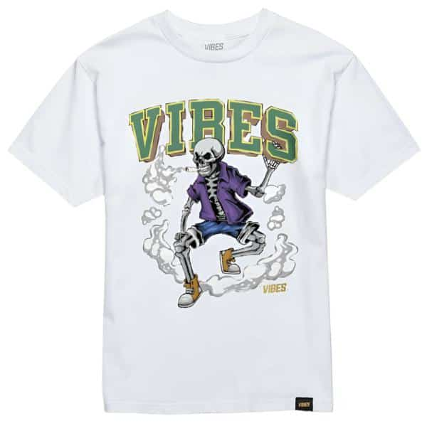 VIBES White Skull & Cone T-Shirt 2X-Large - Smoke Shop Wholesale. Done Right.