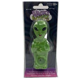 WACKY BOWLZ CERAMIC ALIEN PIPE (CLAM SHELL PACKAGING) - Smoke Shop Wholesale. Done Right.